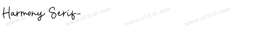 Harmony Serif字体转换